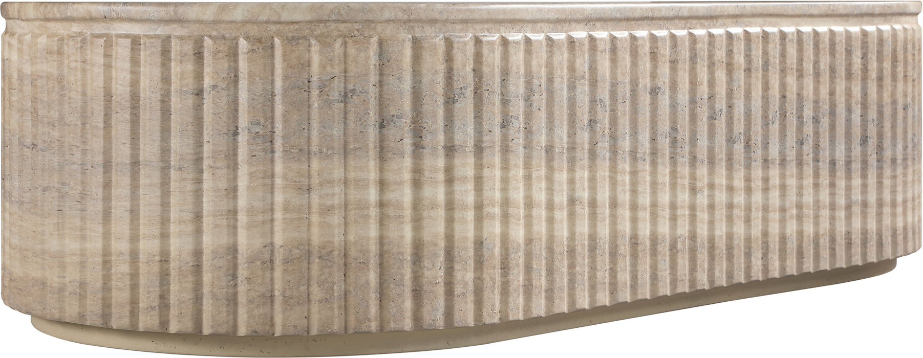 Catania - Concrete Indoor/Outdoor Coffee Table - Travertine