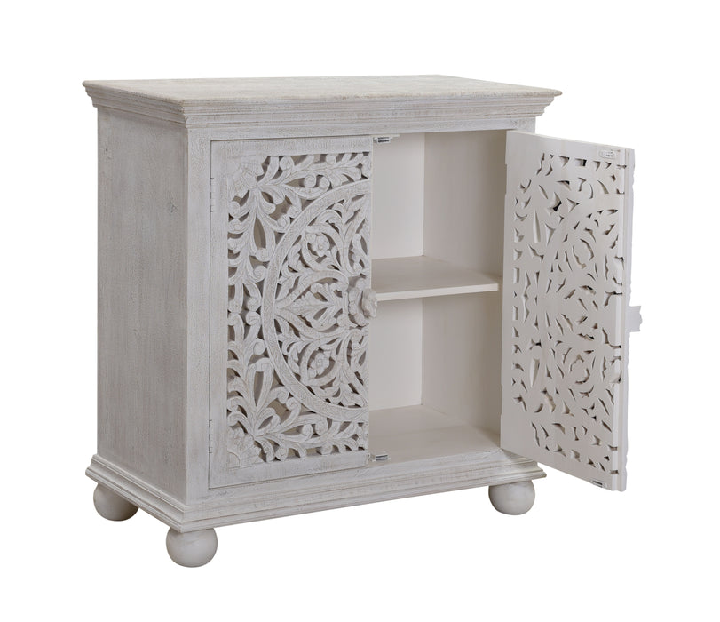 Bree - Two Door Cabinet - Sandblast Whitewash