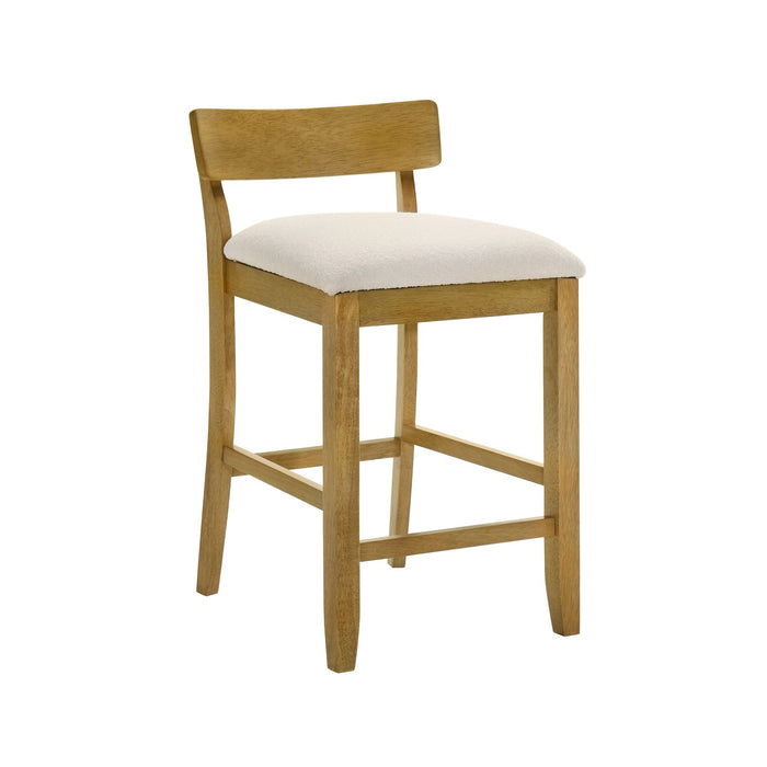 Merie - Modern Transitional Wood Counter Height Kitchen Bar Stool