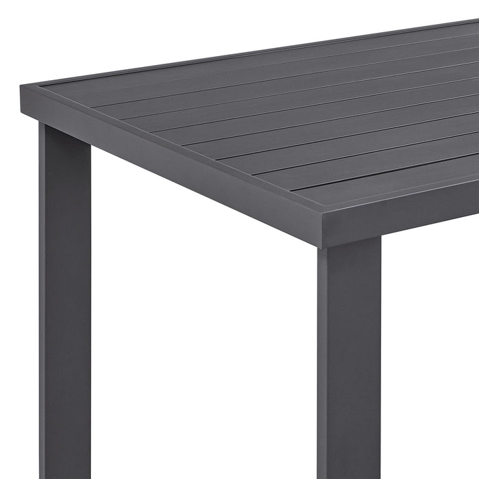 Menorca - Outdoor Patio Bar Height Dining Table In Aluminum