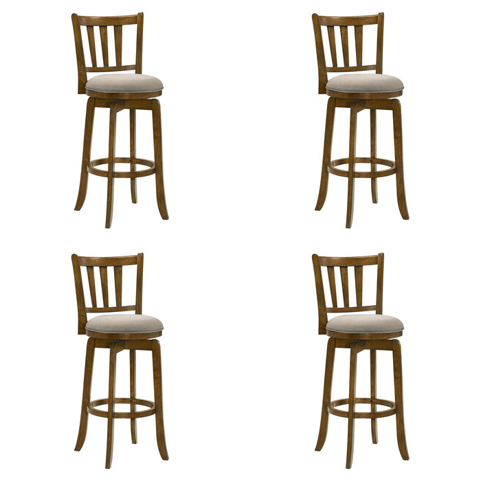 Wren - Modern Farmhouse Swivel Wood Bar Height Kitchen Bar Stool