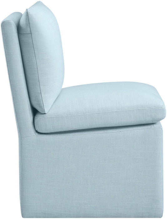 Nelori - Linen Textured Performance Fabric Upholstered Dining Chair (Set of 2)