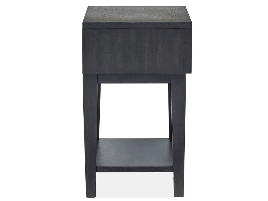 Lindon - Dark Open Nightstand - Coffee Bean