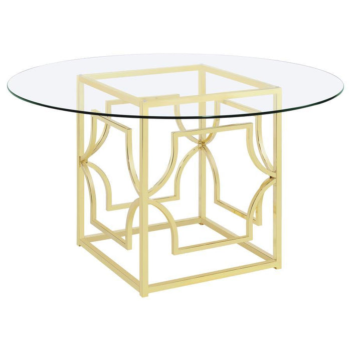 Starlight - Round Glass Top Dining Table