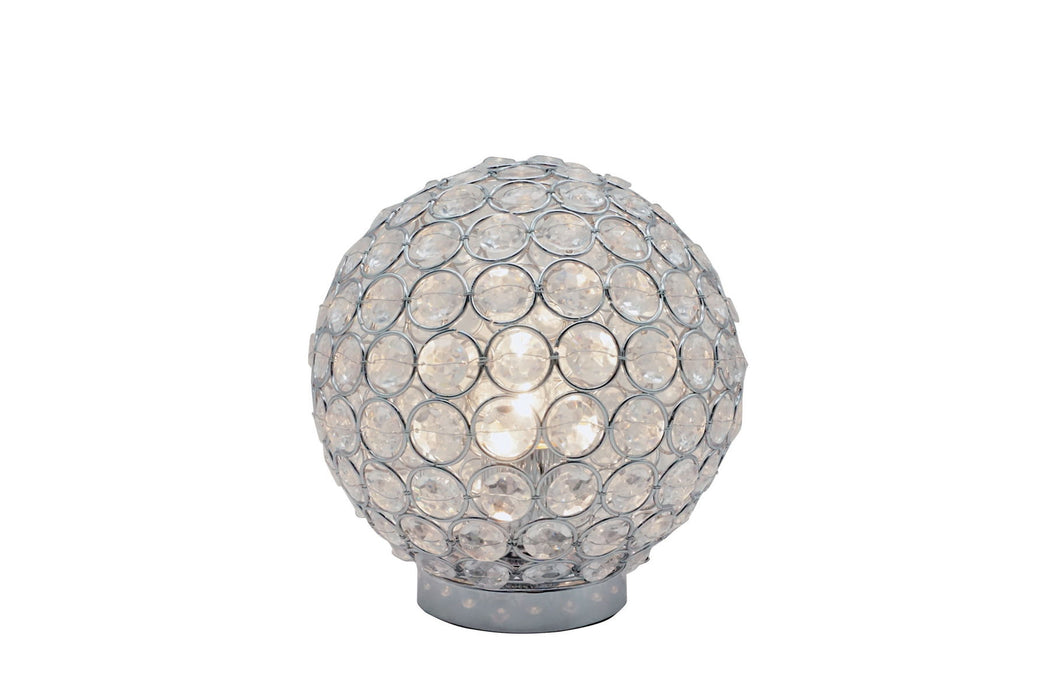 Crystal Globe - Table Lamp - Gray