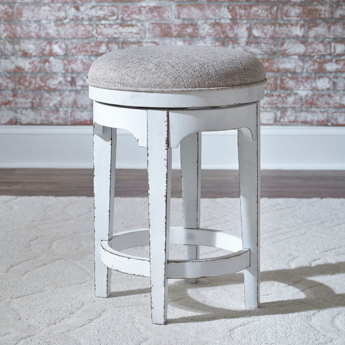 Magnolia Manor - Console Swivel Stool - White