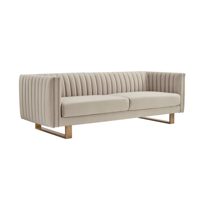 Delilah - Velvet Square Arm Sofa