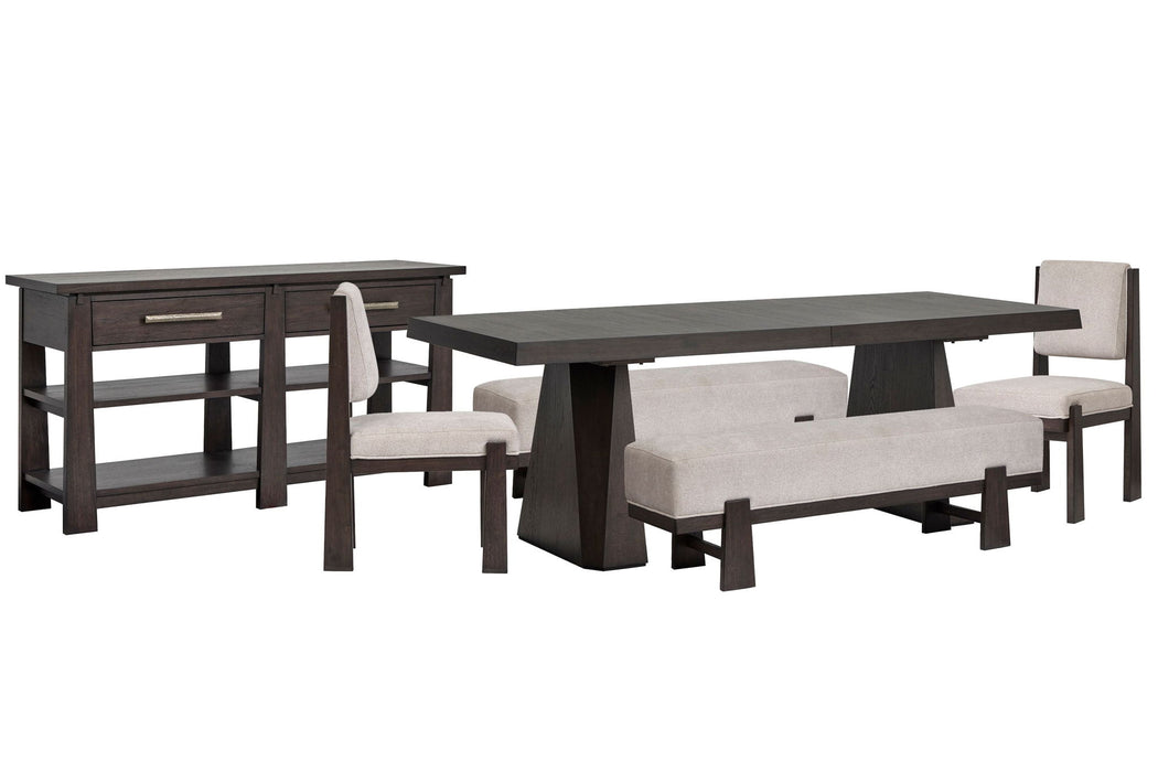 Tauren - Double Pedestal Dining Table Set