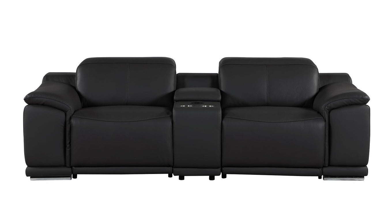 9762 - 3-Piece Modular Power Reclining Console Loveseat With 2 Power Recliners In