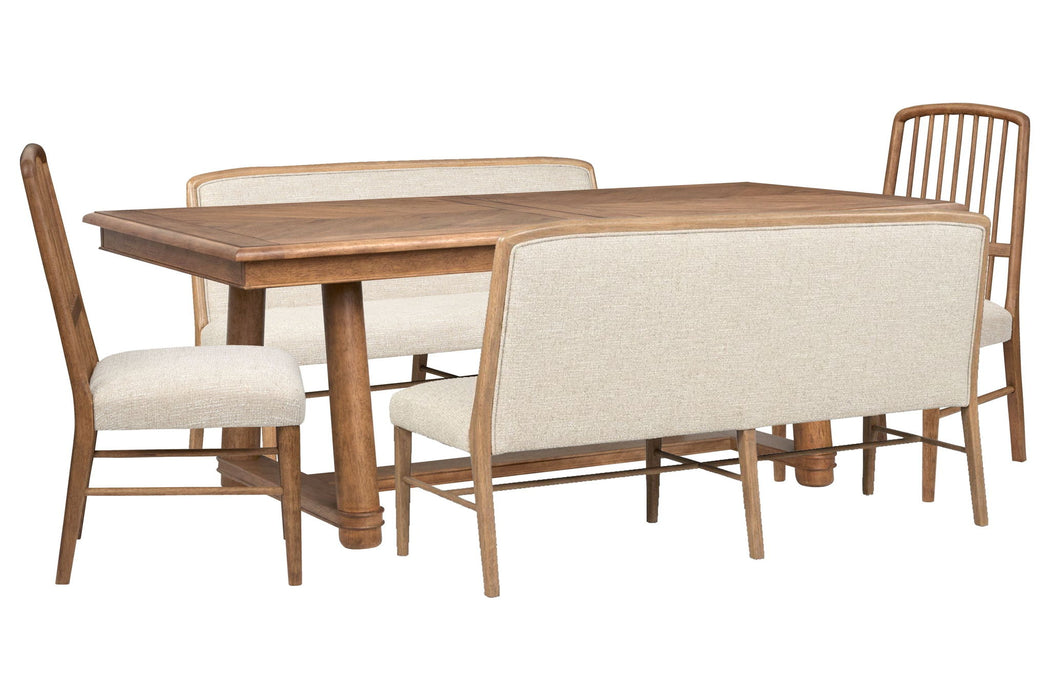 Woodward - Trestle Extendable Dining Table Set