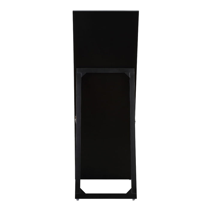 Noralie - 63" X 22" Floor Mirror - Mirrored & Faux Diamonds