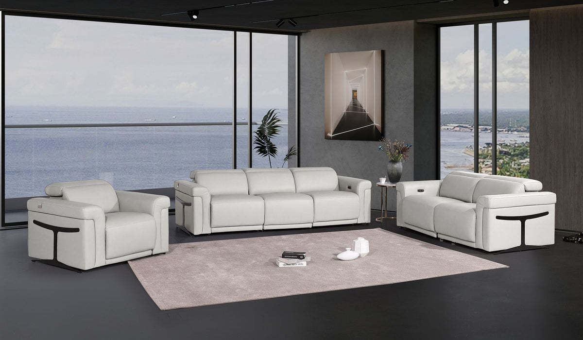 1126 - 6-Piece Modular Power Reclining Sofa, Loveseat & Chair Set In With 6 Power Recliners & Power Headrests