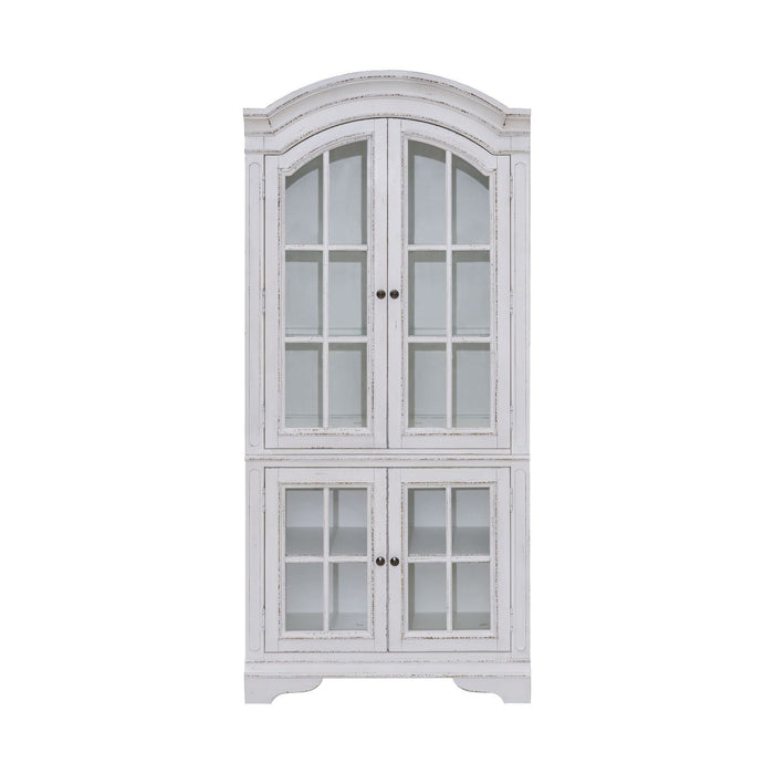 Magnolia Manor - Display Cabinet - Antique White / Weathered Bark