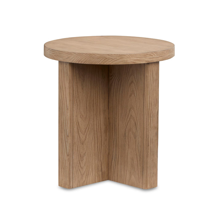 Hayden - Round End Table - Golden Oat
