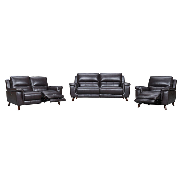 Lizette - Leather Power Recliner Living Room Set With USB