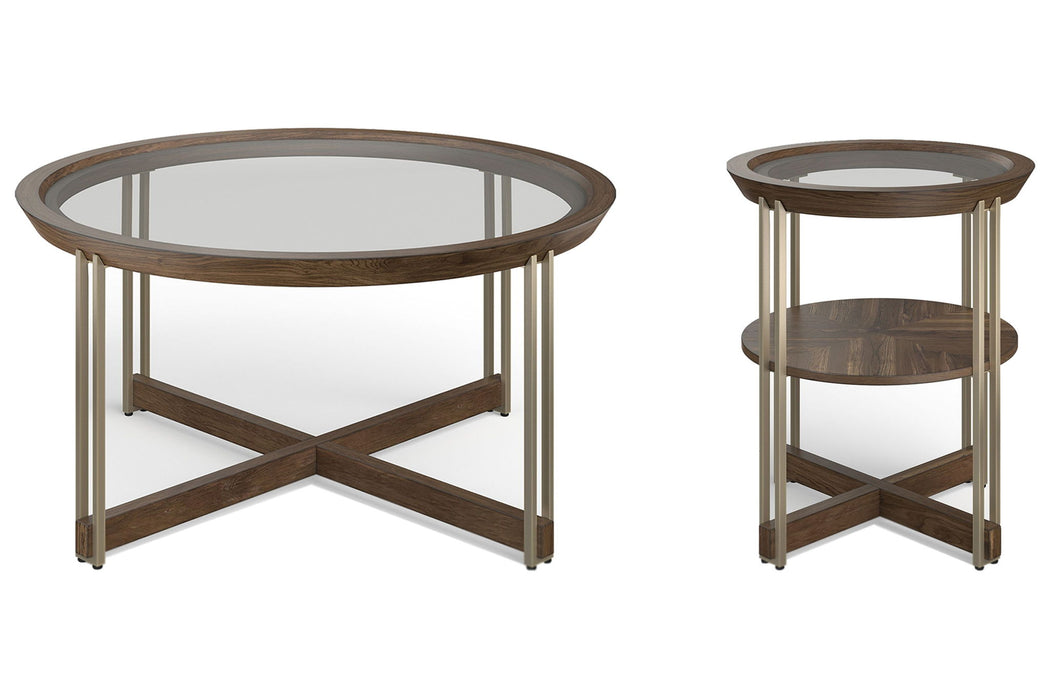 Elora - Round Cocktail Table Set