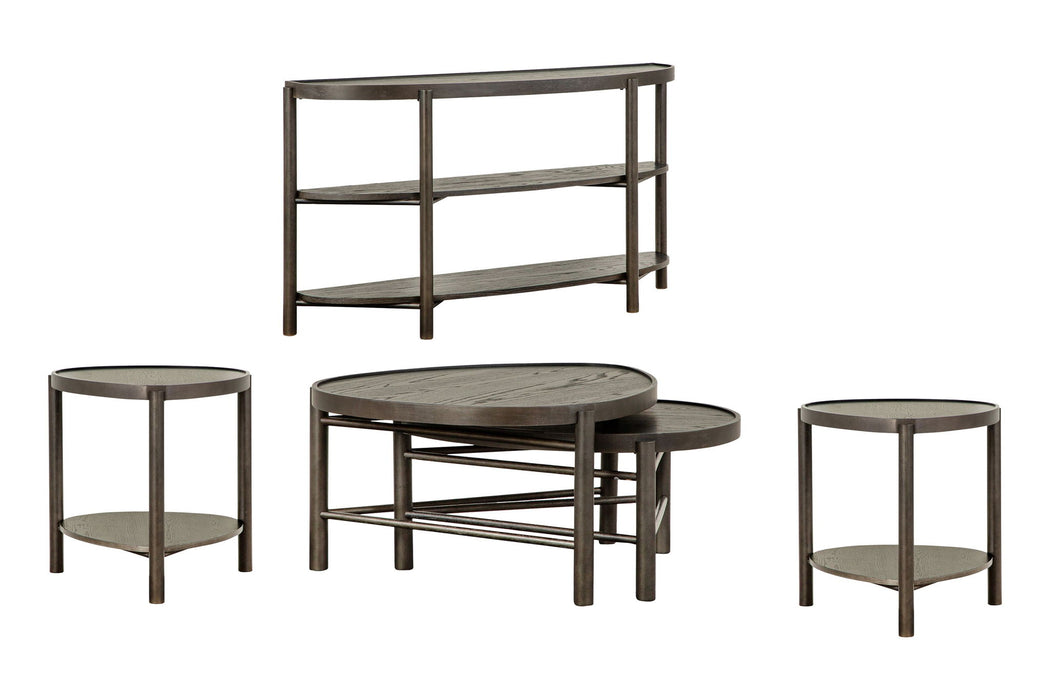 Hadleigh - Shaped Nesting Cocktail Table Set