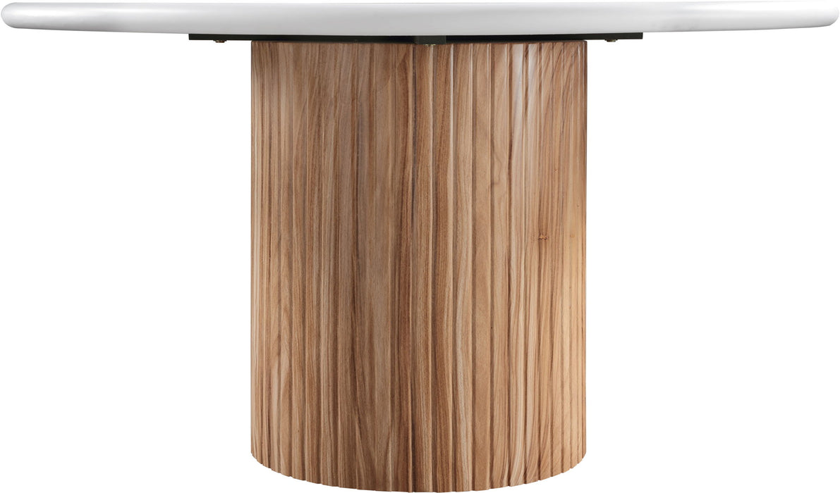 Sanremo - Concrete 53" Finished Concrete Indoor / Outdoor Dining Table - White