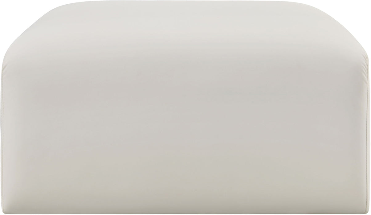 Arc - Faux Leather Ottoman