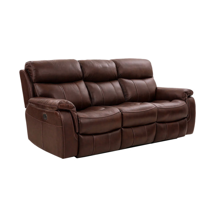 Montague - Dual Power Reclining 2 Piece Sofa And Recliner Set - Brown