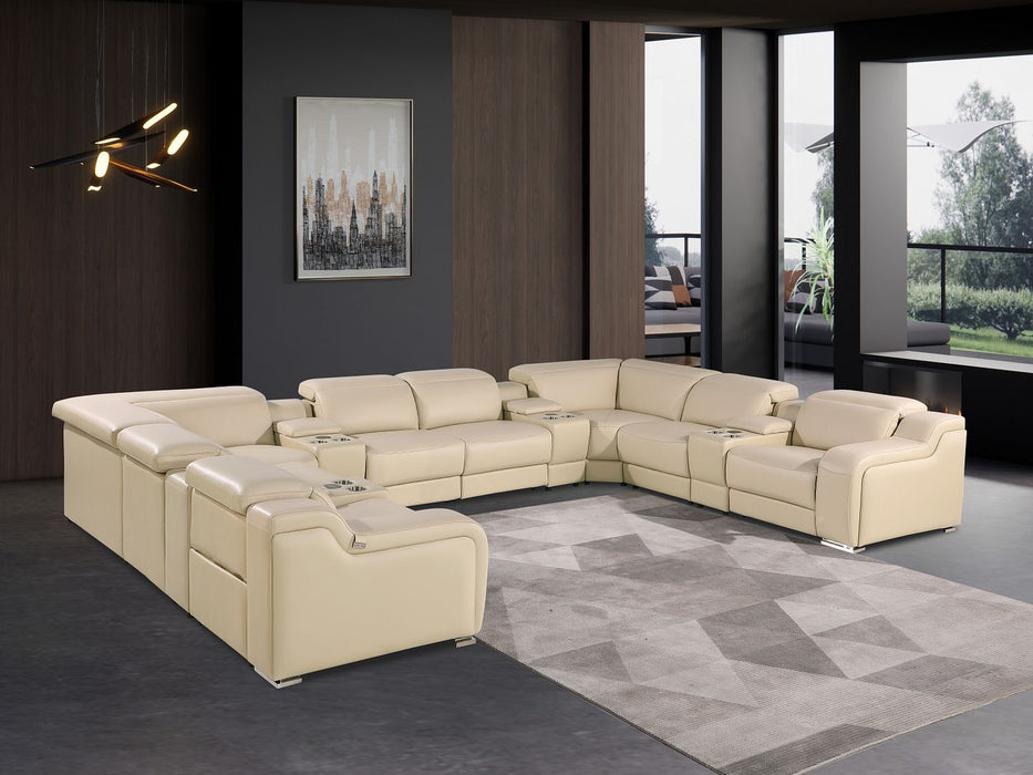 1116 - 12-Piece U-Shaped Sectional Sofa In With 4 Power Recliners & Power Headrests