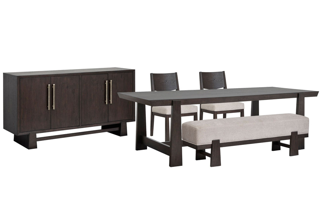 Tauren - Trestle Dining Table Set