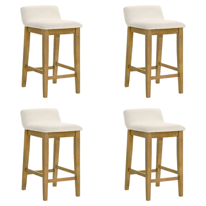 Annikah - Modern Transitional Wood Counter Height Kitchen Bar Stool