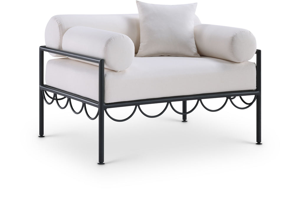 Portofino - Resilient Water Repellent Fabric Upholstered Outdoor Patio Chair