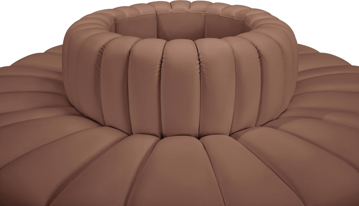 Arc - Faux Leather 8 Piece Round Modular Sofa