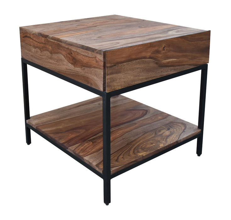 Springdale II - One Drawer End Table - Nut Brown