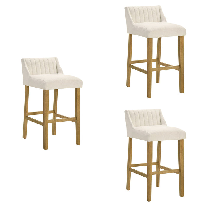 Fauna - Modern Transitional Wood Bar Height Kitchen Bar Stool