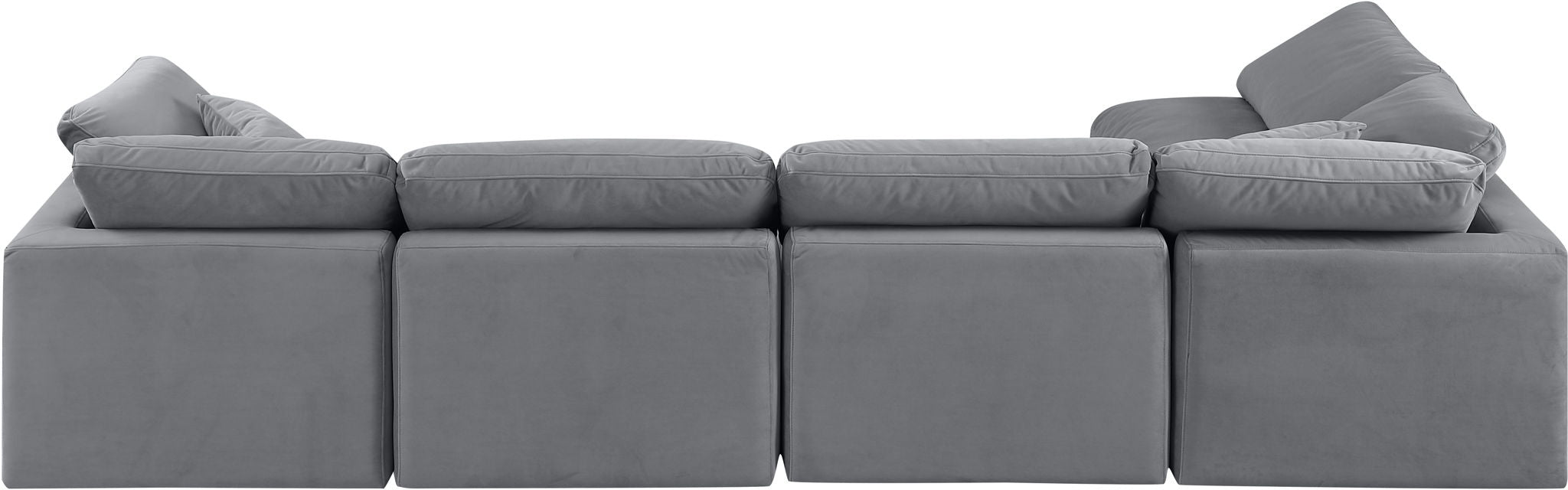 Indulge - Velvet 5 Piece Modular Sectional