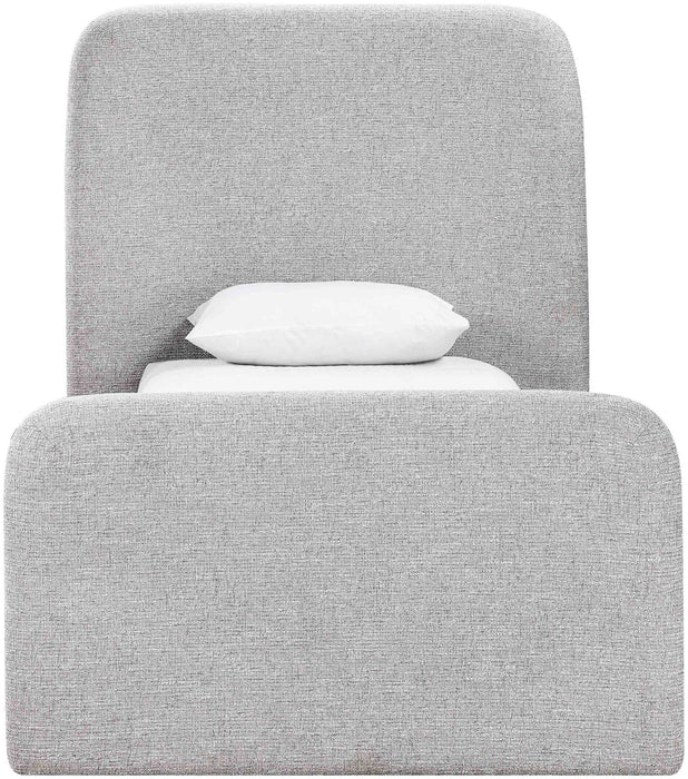 Fira - Linen Textured Fabric Upholstered Bed