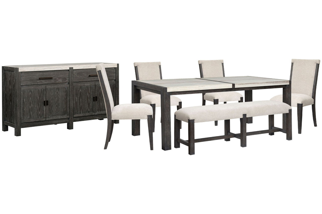 Plum Creek - 7 Piece Rectangular Dining Table Set