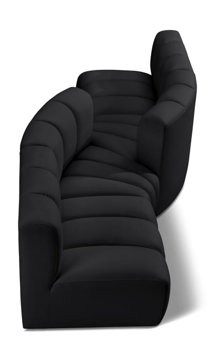 Arc - Faux Leather 4 Piece Sofa