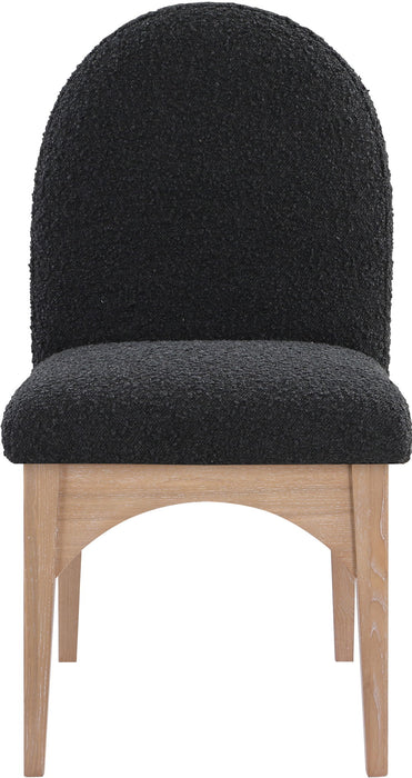 Waldorf - Boucle Dining Side Chair With Natural Legs