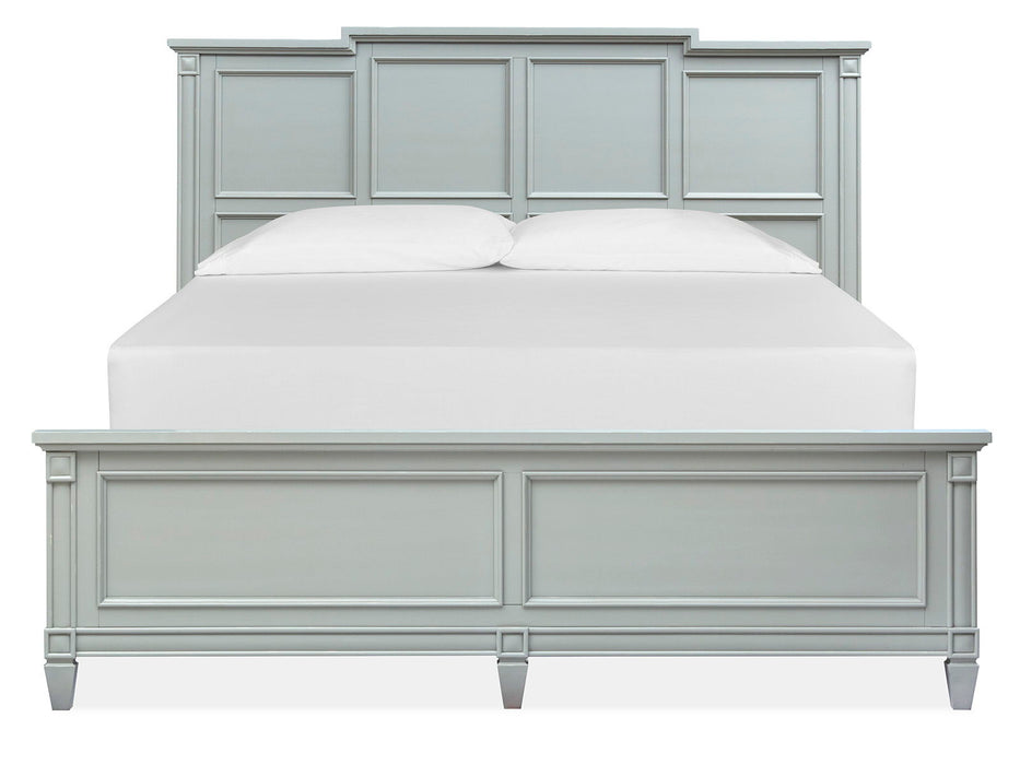 Glenbrook - Complete California King Panel Bed - Pebble