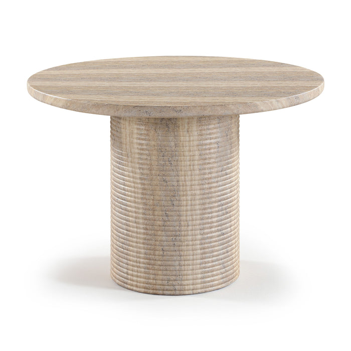 Rapallo - 43" Concrete Indoor/Outdoor Dining Table - Travertine