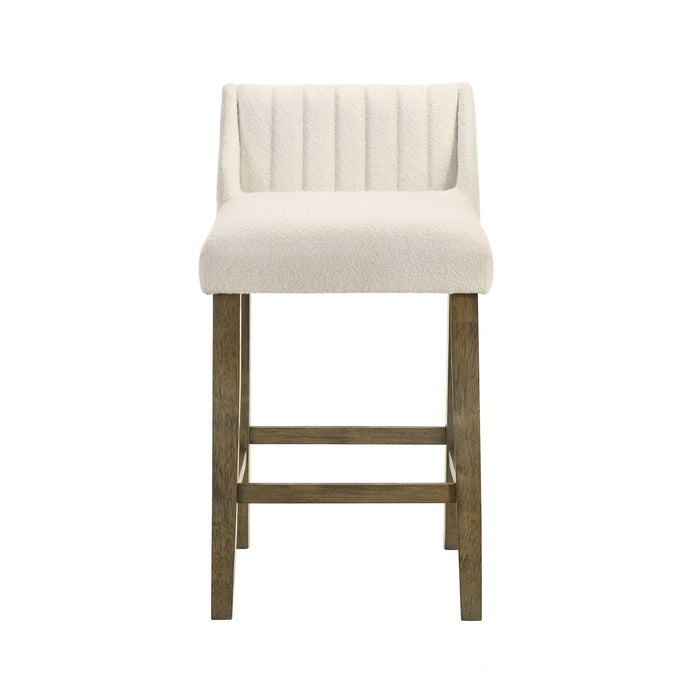 Fauna - Modern Transitional Wood Counter Height Kitchen Bar Stool