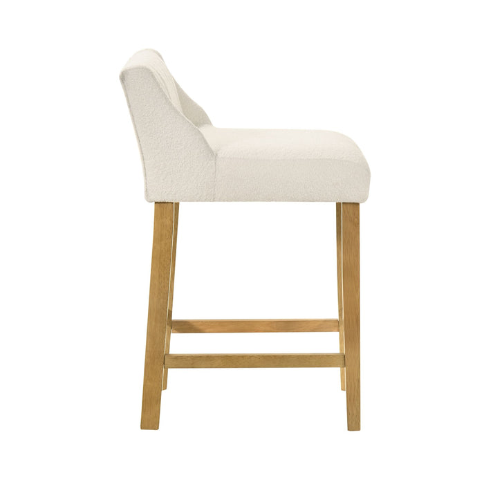 Fauna - Modern Transitional Wood Counter Height Kitchen Bar Stool