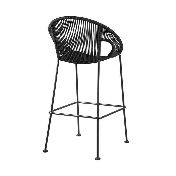 Acapulco - 30" Indoor Outdoor Steel Bar Stool With Rope Set of 2