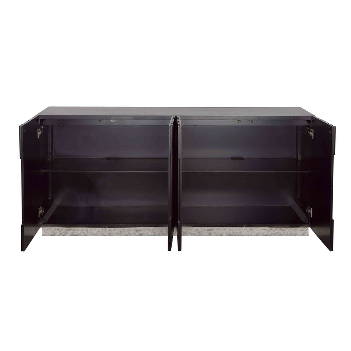 Andorra - Four Door Credenza - Black