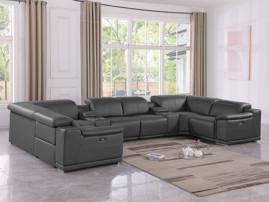 9762 - 8-Piece U-Shaped Sectional Sofa With 2 Power Recliners