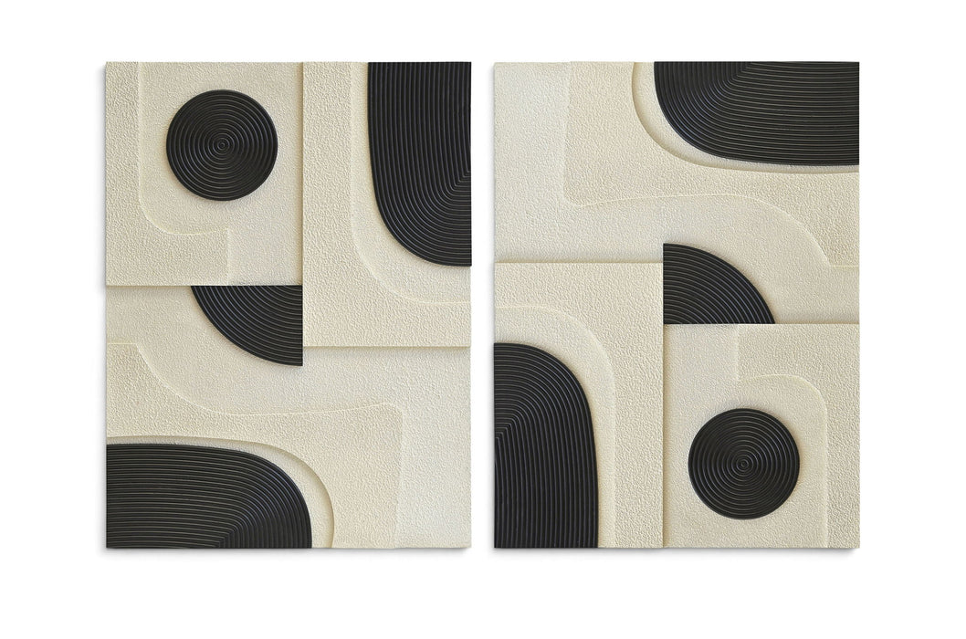 Element - Mango Wood 2 Piece Wall Art