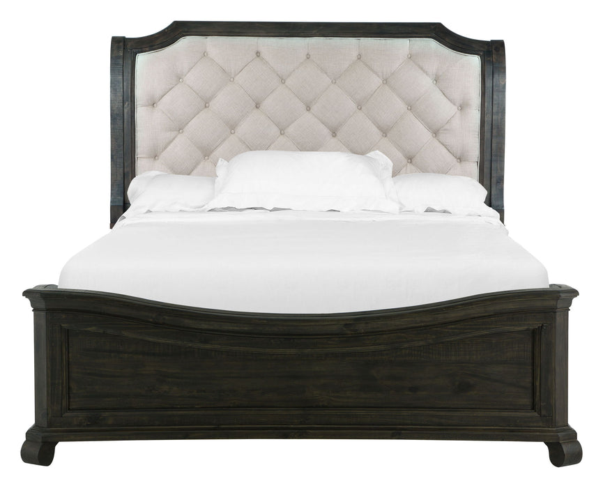 Bellamy - Complete Sleigh Bed With Shaped Footboard