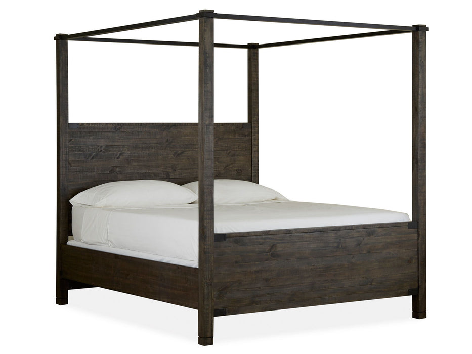 Abington - Queen / King Poster Bed Posts - Weathered Charcoal