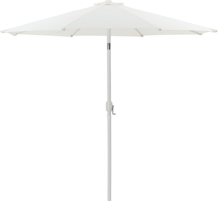 Fiji - Aluminum Patio Umbrella With Round Black And White Base