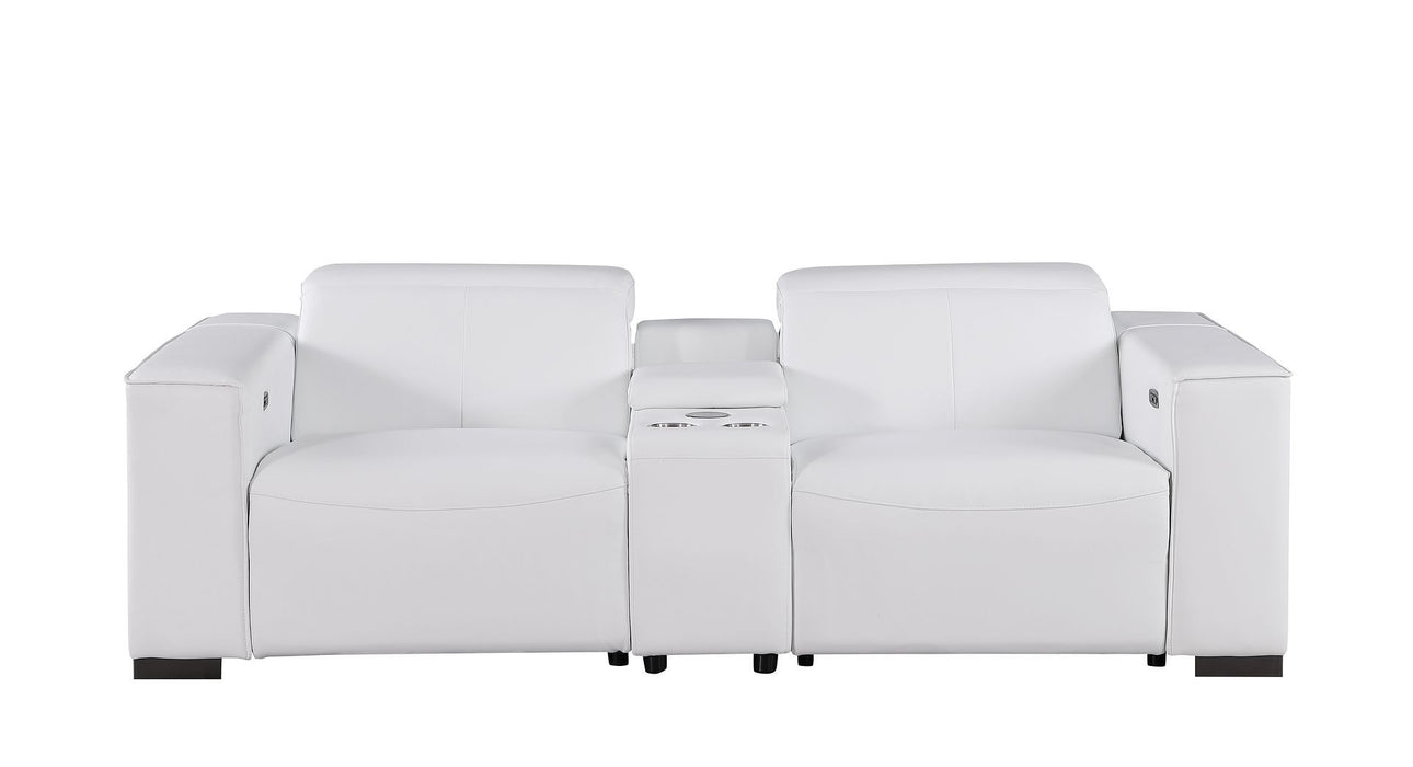 1208 - Dual Power Reclining Console Loveseat