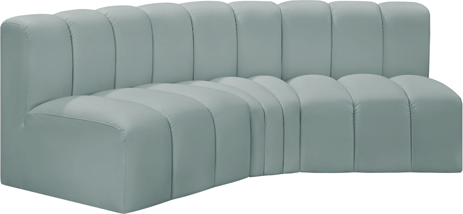 Arc - Faux Leather 3 Piece Modular Corner Sofa