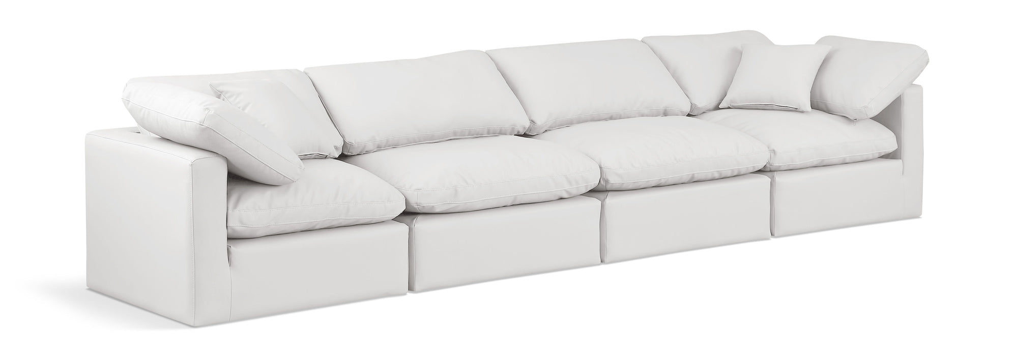 Indulge - Faux Leather 4 Seat Modular Sofa